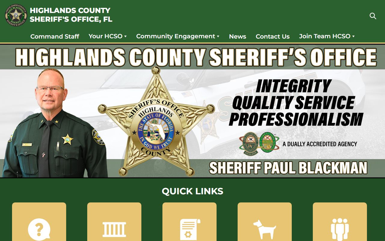Highlands County Sheriff's Office building and information